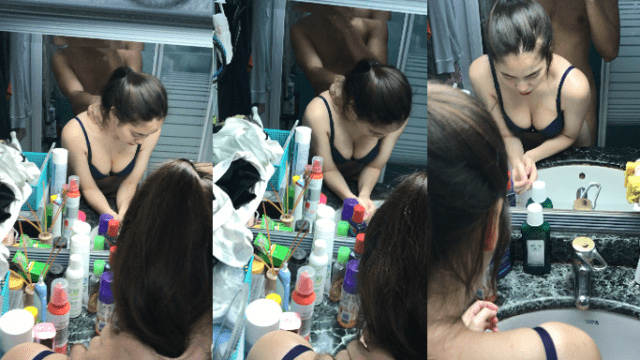 Doggy em trước gương trong nhà vệ sinh - yvhvqpnu.sbs